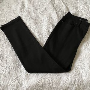 St Johnson Bay Straight leg mid-raise black jeans.